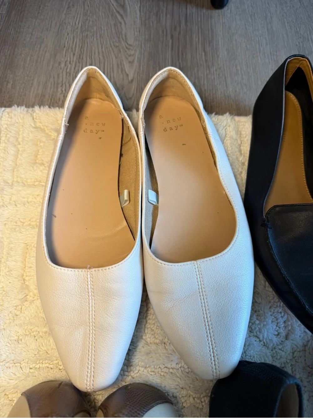 J. Crew Women's Mixed Flats Set in Black, White, Red, Beige